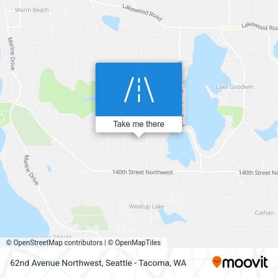 62nd Avenue Northwest map
