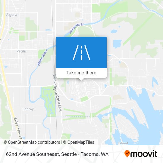 62nd Avenue Southeast map