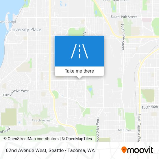 Mapa de 62nd Avenue West
