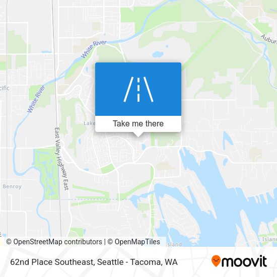 62nd Place Southeast map