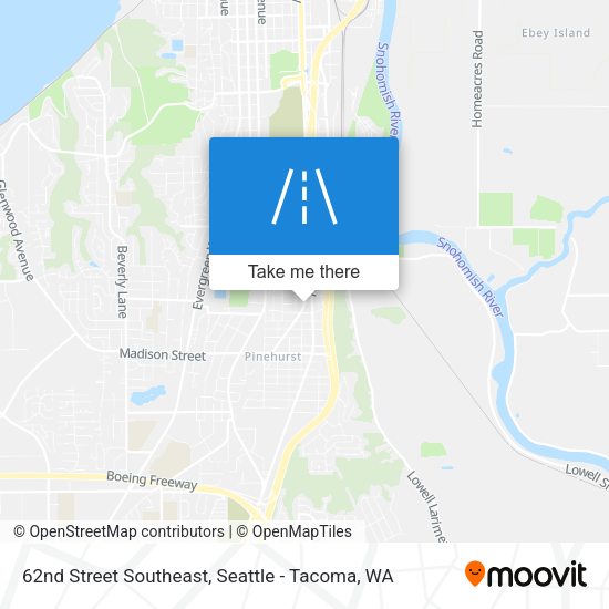62nd Street Southeast map