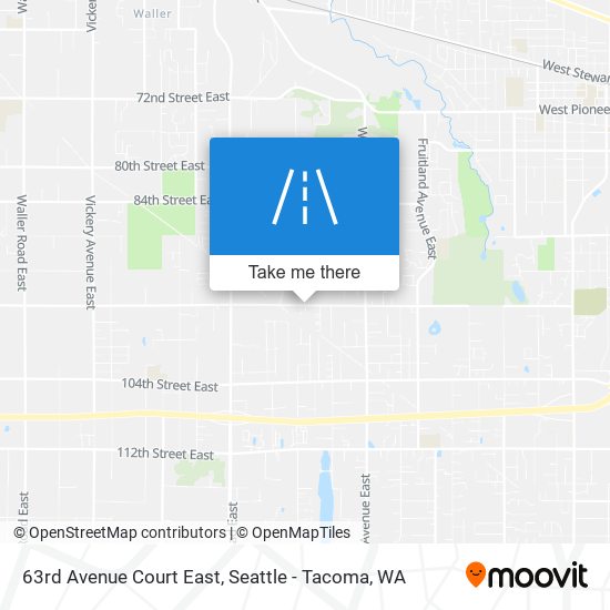 63rd Avenue Court East map