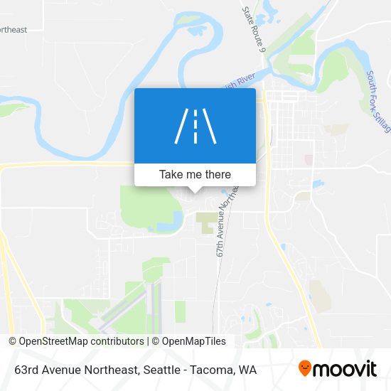 63rd Avenue Northeast map