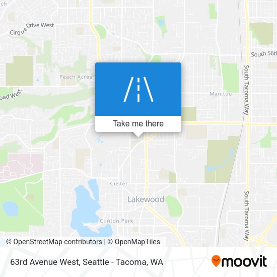 63rd Avenue West map
