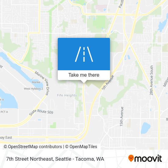 Mapa de 7th Street Northeast