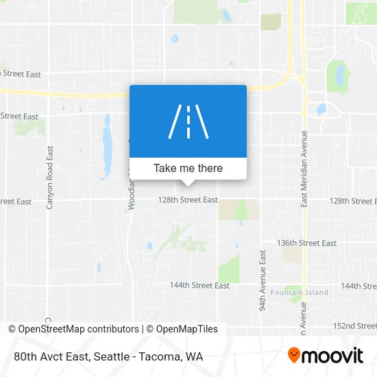 Mapa de 80th Avct East