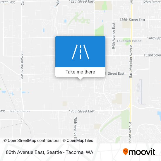 80th Avenue East map