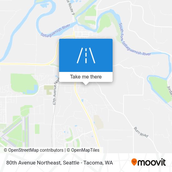 80th Avenue Northeast map