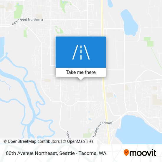 Mapa de 80th Avenue Northeast