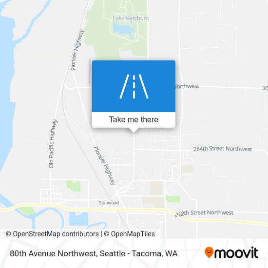 80th Avenue Northwest map