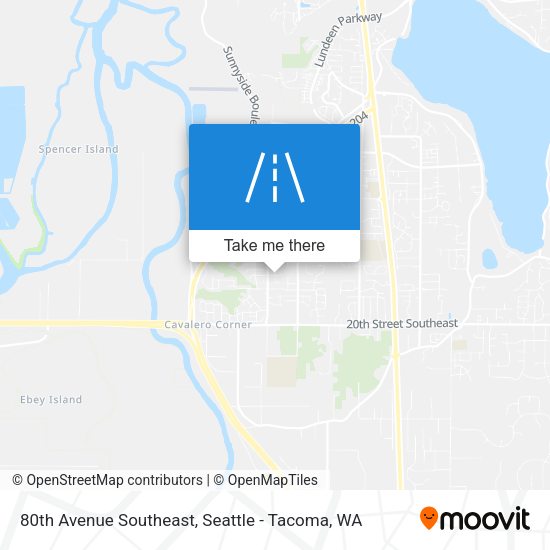 80th Avenue Southeast map