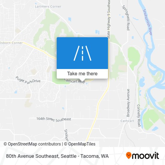 Mapa de 80th Avenue Southeast