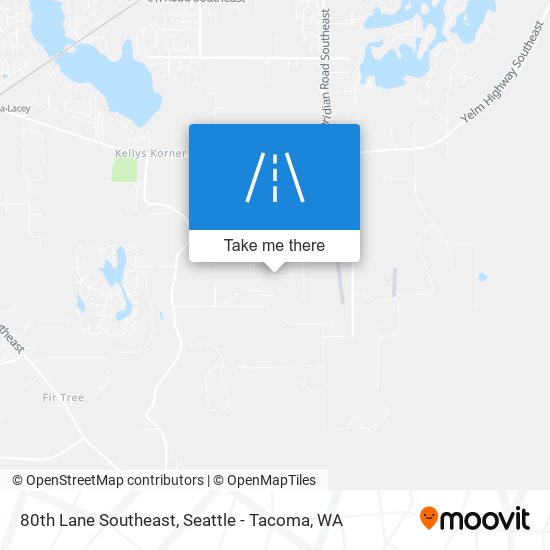 80th Lane Southeast map
