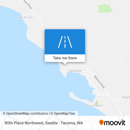 80th Place Northwest map