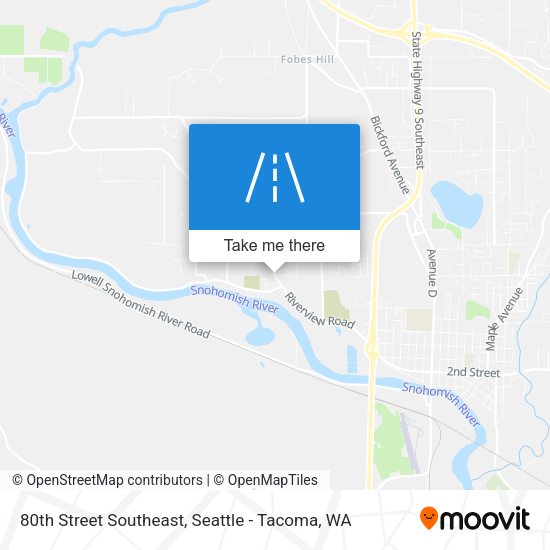 Mapa de 80th Street Southeast