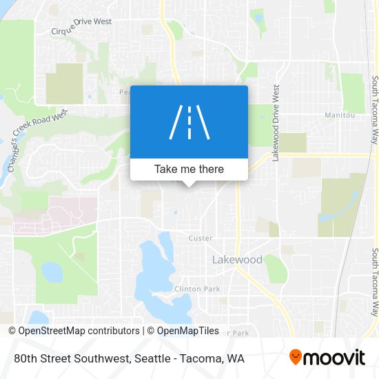 Mapa de 80th Street Southwest