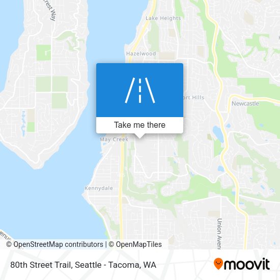 80th Street Trail map