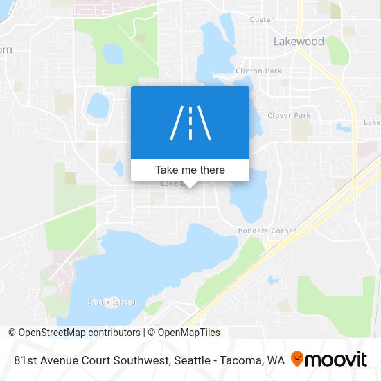 Mapa de 81st Avenue Court Southwest