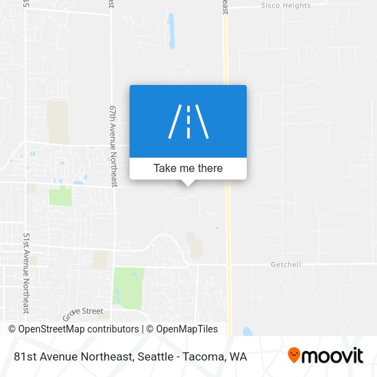 81st Avenue Northeast map