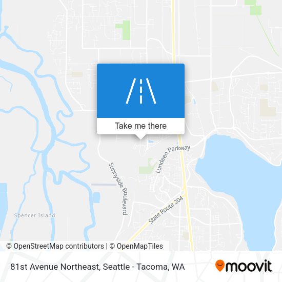 Mapa de 81st Avenue Northeast