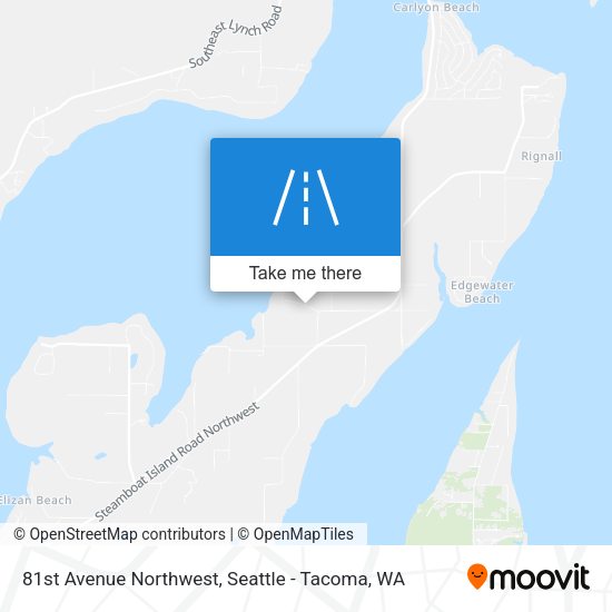 81st Avenue Northwest map