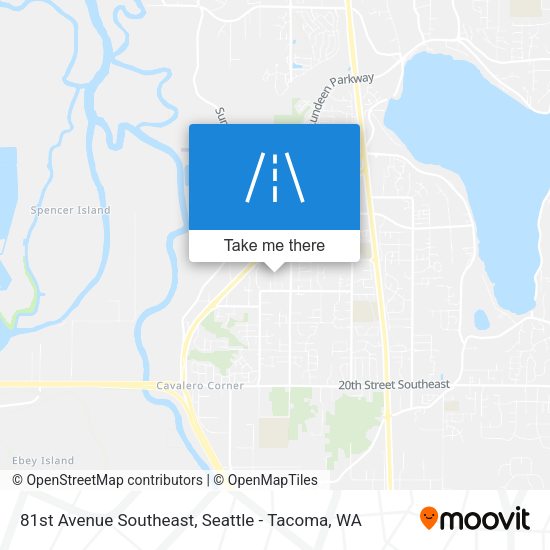 81st Avenue Southeast map