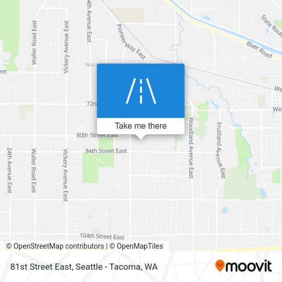 81st Street East map
