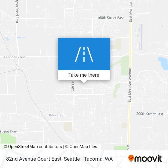 Mapa de 82nd Avenue Court East