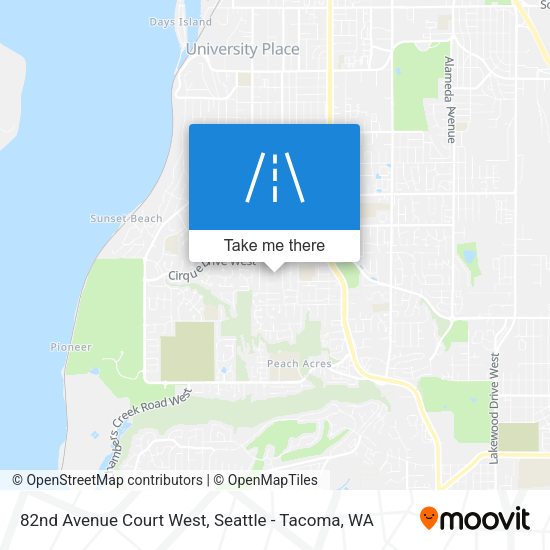 82nd Avenue Court West map