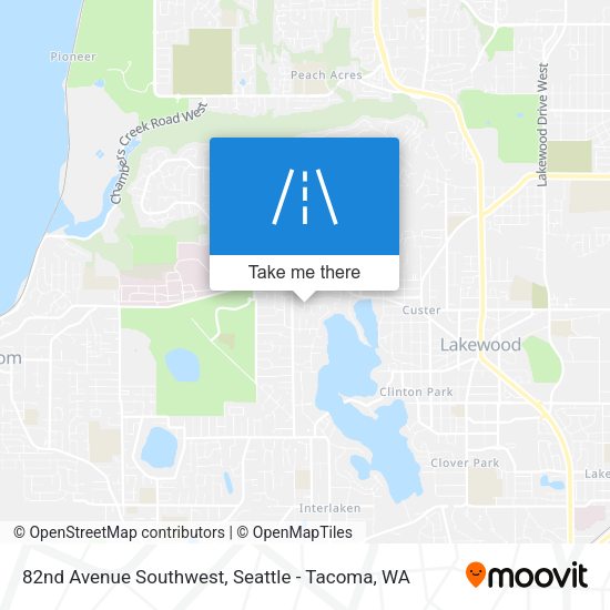 82nd Avenue Southwest map