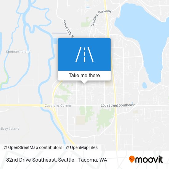 82nd Drive Southeast map