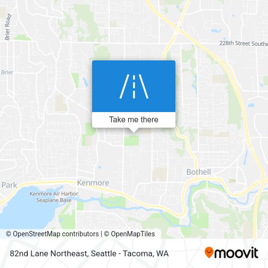 82nd Lane Northeast map