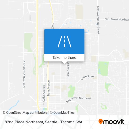 Mapa de 82nd Place Northeast