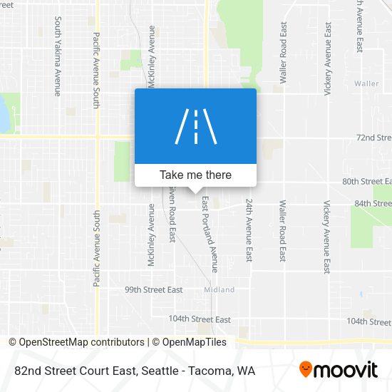 82nd Street Court East map
