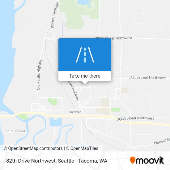 82th Drive Northwest map
