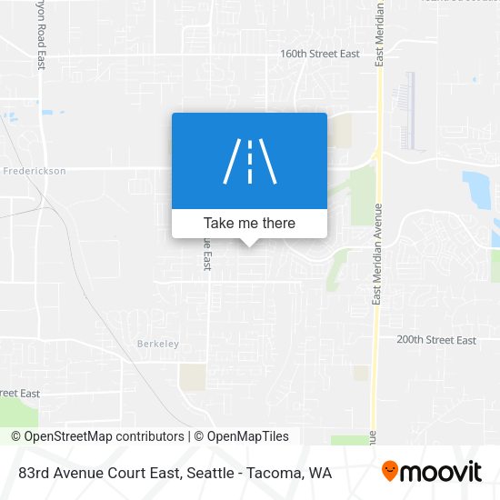 Mapa de 83rd Avenue Court East