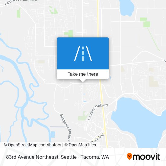 83rd Avenue Northeast map