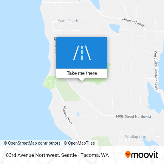 Mapa de 83rd Avenue Northwest