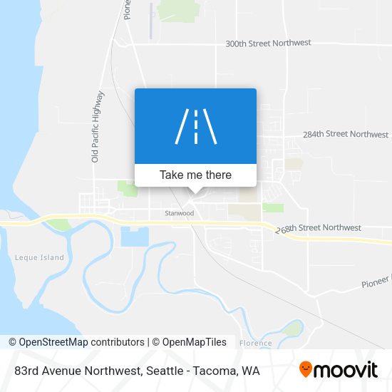 83rd Avenue Northwest map