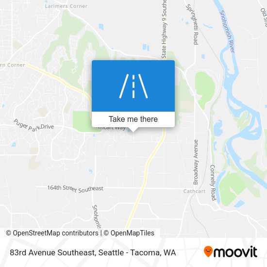 83rd Avenue Southeast map