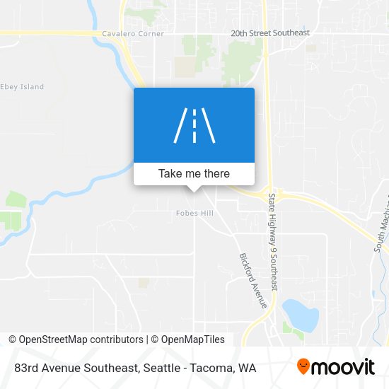 83rd Avenue Southeast map