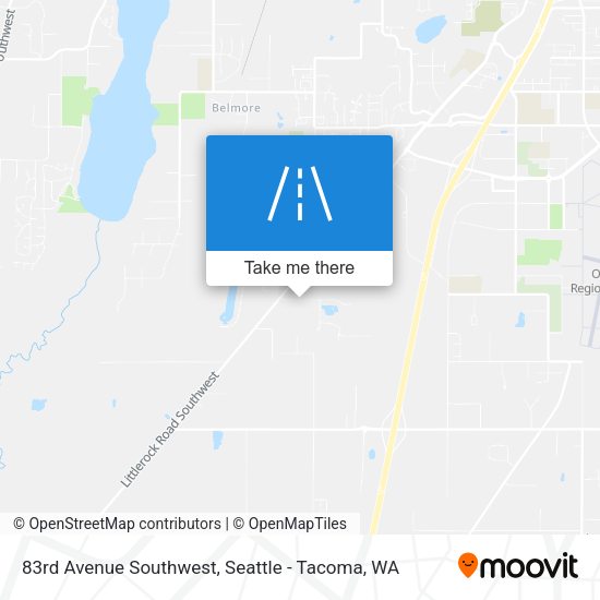 Mapa de 83rd Avenue Southwest