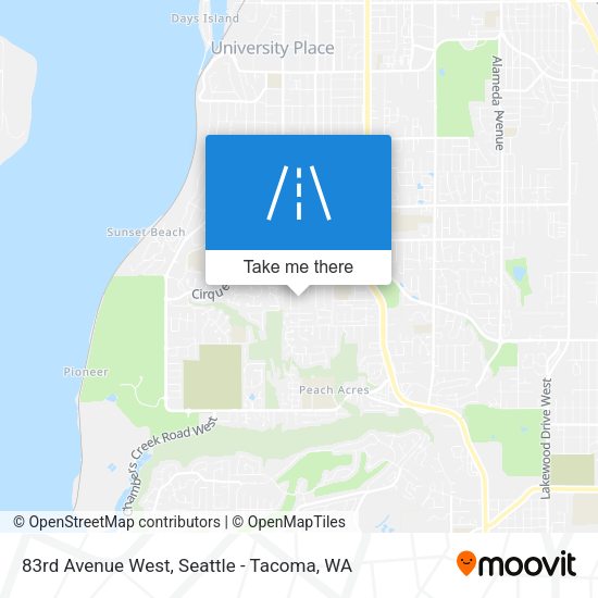 83rd Avenue West map