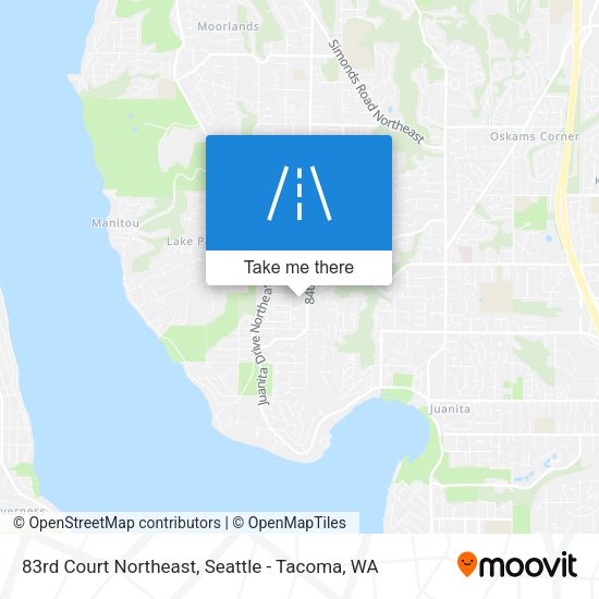 83rd Court Northeast map