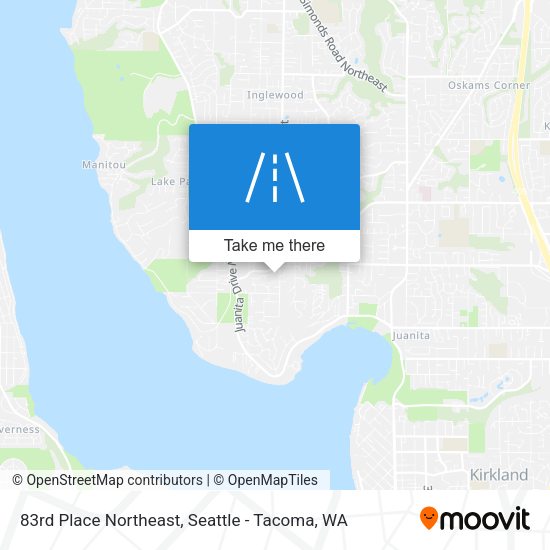Mapa de 83rd Place Northeast