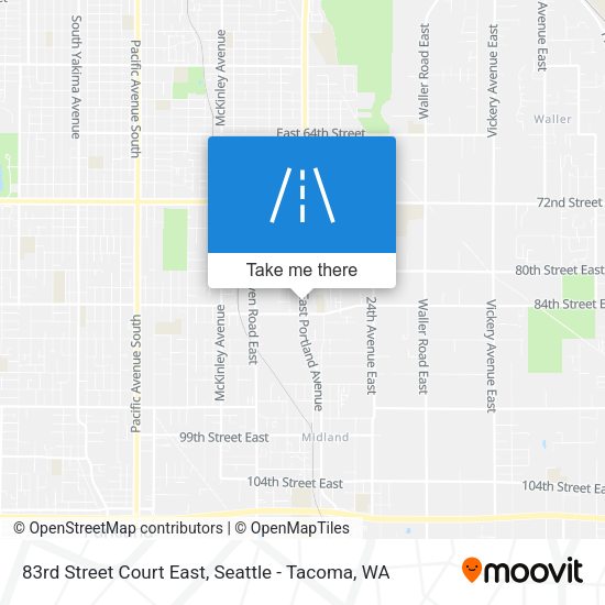 83rd Street Court East map