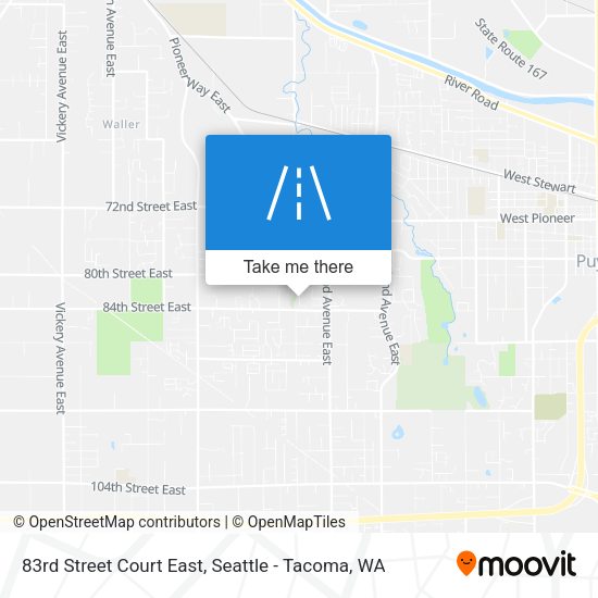 Mapa de 83rd Street Court East