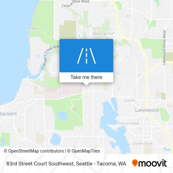 Mapa de 83rd Street Court Southwest