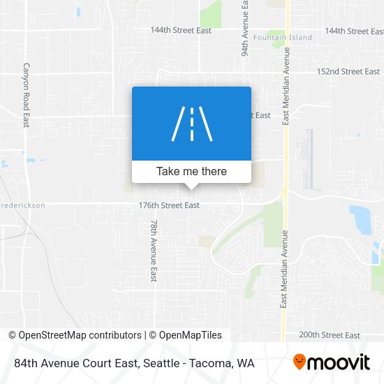 84th Avenue Court East map