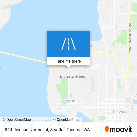 84th Avenue Northeast map